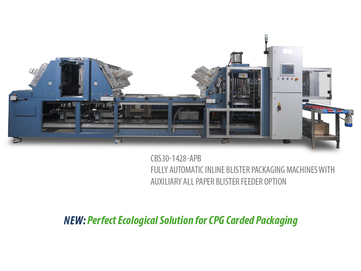 Fully Automatic Inline Blister Packaging Machines with Auxiliary All Paper Feeder Option