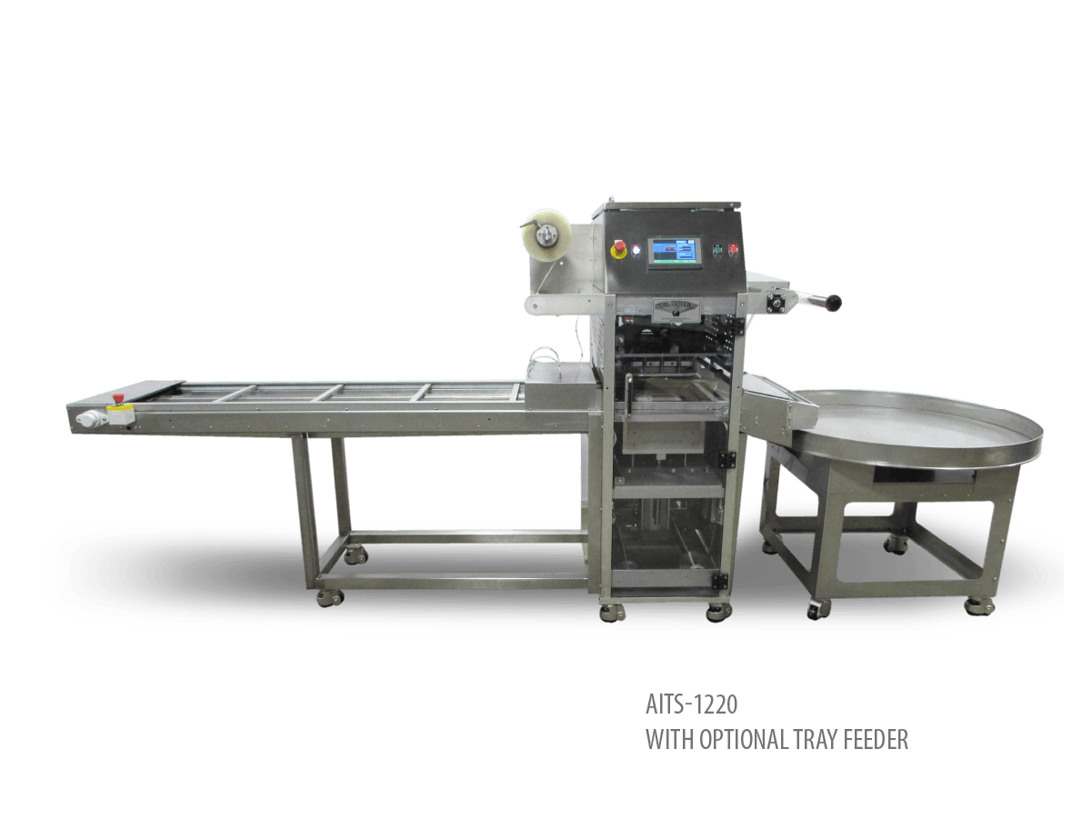 automatic AITS-1220 film to tray food packaging machine